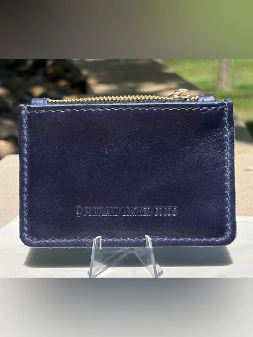 Sabrina Wallet Portland Leather Cowboy Blue NWOT